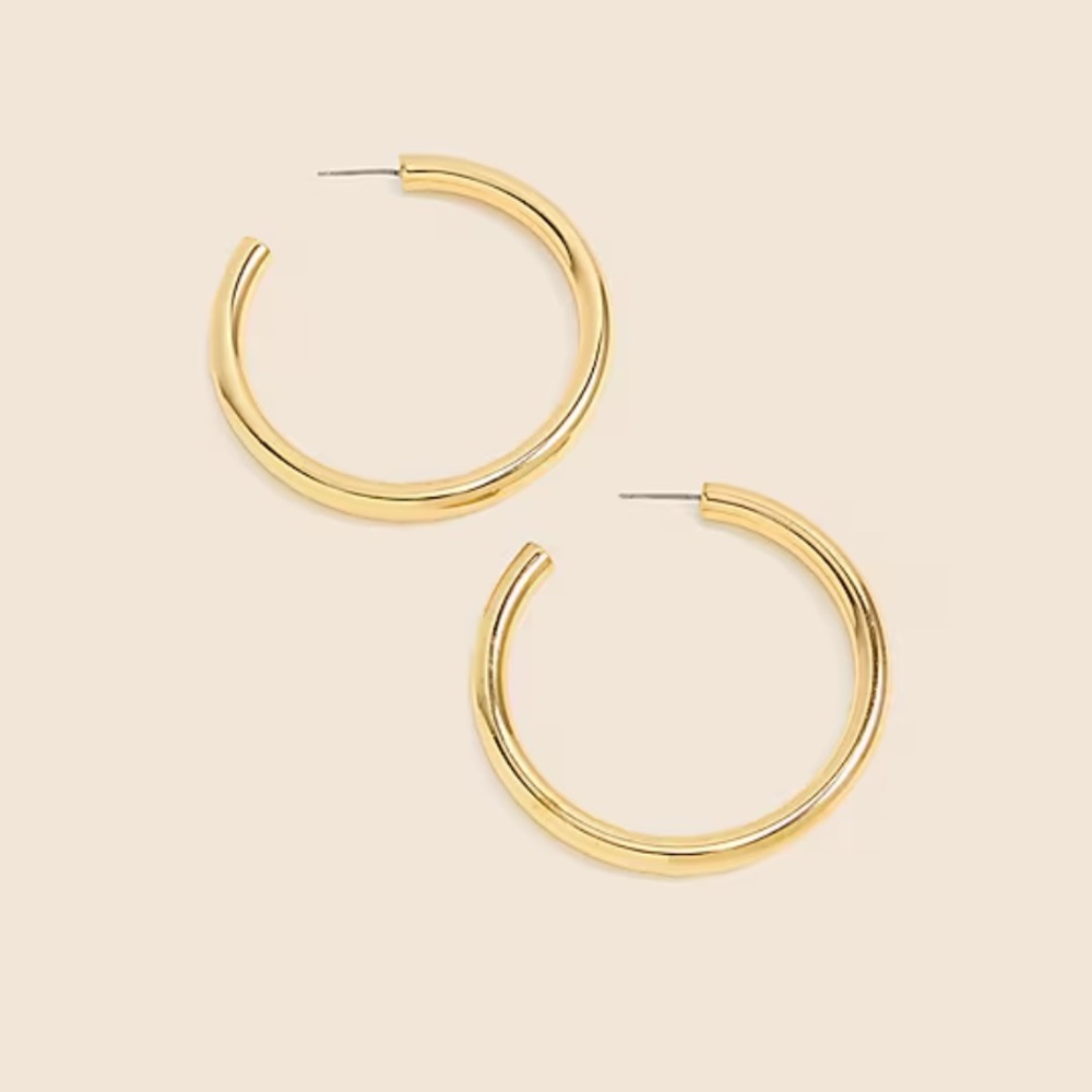 J. Crew Gold Hoop Earrings
